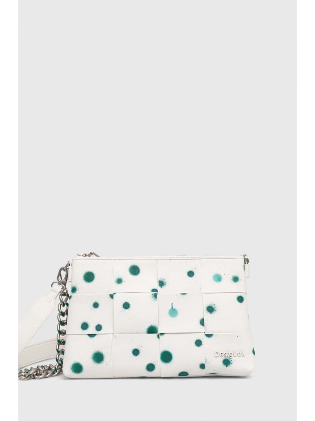 Kabelka Desigual NEW SPLATTER DORTMUND bílá barva 24SAXP10